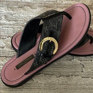 Authentic Louis Vuitton Denim Monogram Sandals